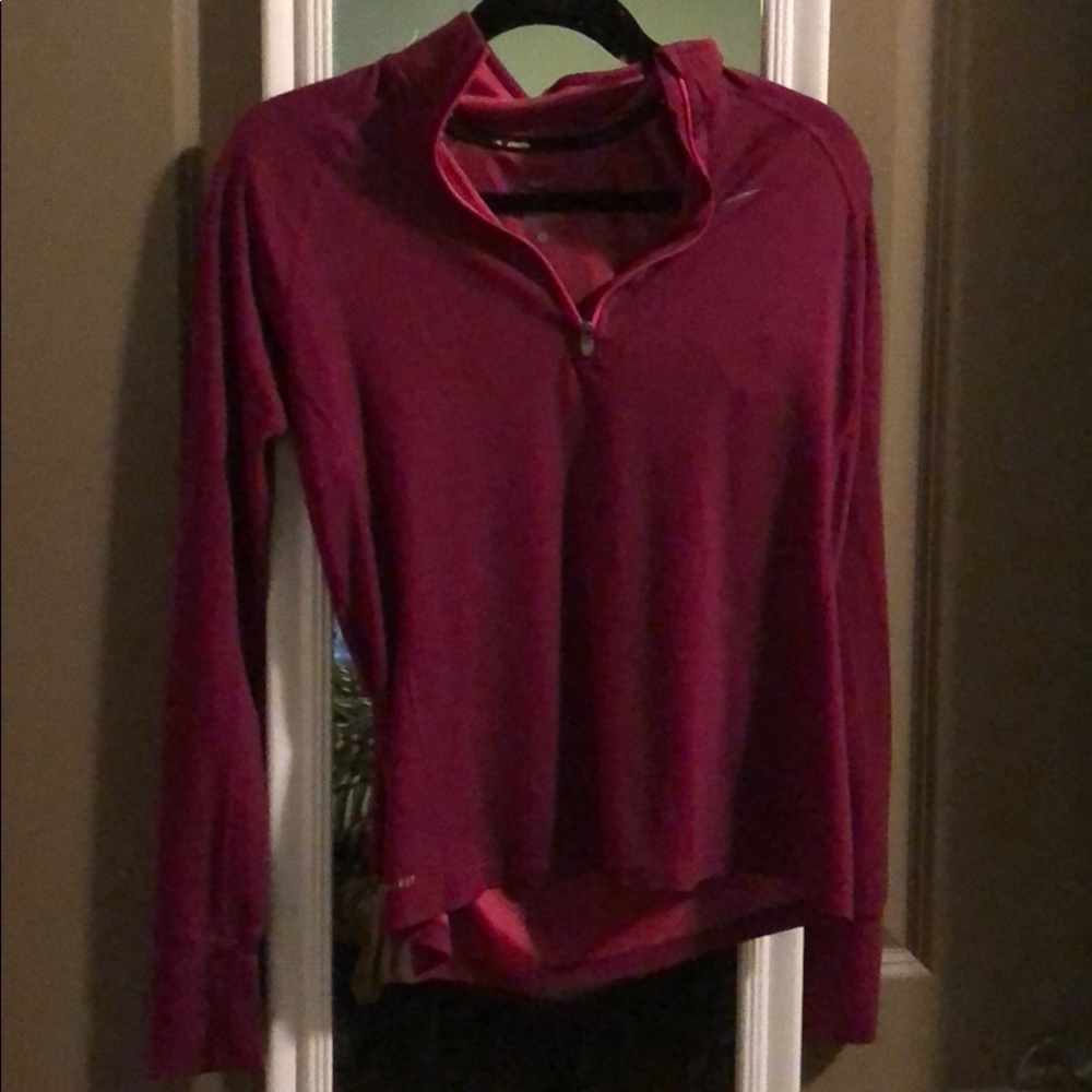 Pink Nike dri-fit running jacket